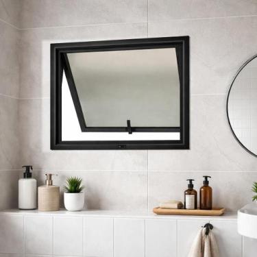 Imagem de Vitro Maxim Ar Alumínio Preto 40x60 Linha 25 Brecorimo