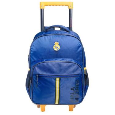 Imagem de Mochila Escolar Rodas Alças Time Real Madrid 16688 - Xeryus