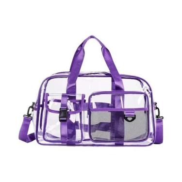 Imagem de Bolsa De Viagem Transparente Impermeável De Grande Capacidade Em PVC P