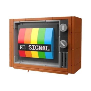 Imagem de Conjunto De Blocos De Montar Retrô DIY: Eletrodomésticos, Móveis, TV, 