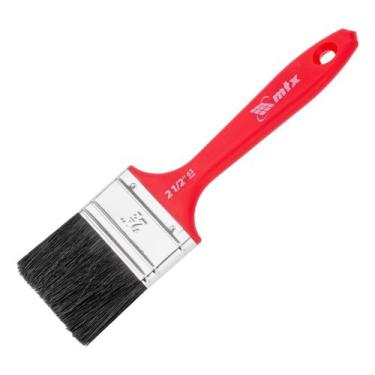 Imagem de Trincha Pincel 2 1/2'' Cerdas Pretas Cabo Plástico MTX