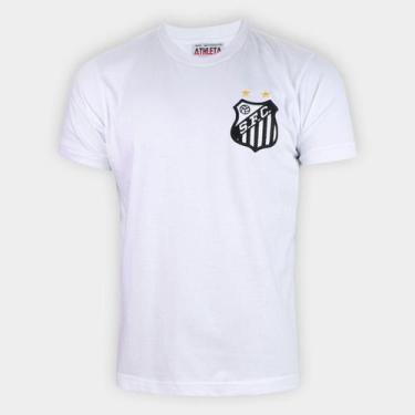 Imagem de Camisa Retrô Santos 1969 n 10 Athleta Masculina, Branco, M