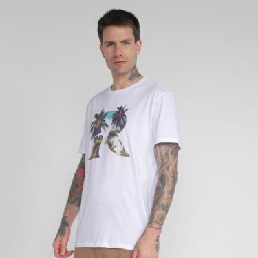 Imagem de Camiseta Reserva Estampa Palmas Masculina, G, Branco