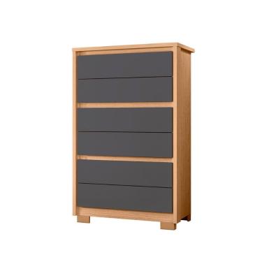 Imagem de Cômoda Unno 79cm 6 Gavetas com Pés Plástico