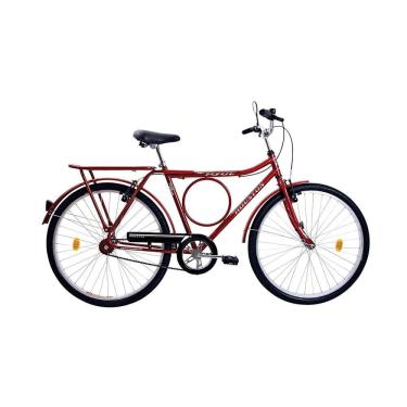 Imagem de Bicicleta Houston Super Forte Vb Aro 26 com Bagageiro Vermelha Sun Red