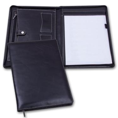Imagem de Pasta de Convenção Especial em Couro Legítimo Preto - Finess Presentes