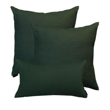 Imagem de Jogo 2 Capa Almofadas Santorini Luxo 50x50cm 2 Capas 30x50cm Suede Tex