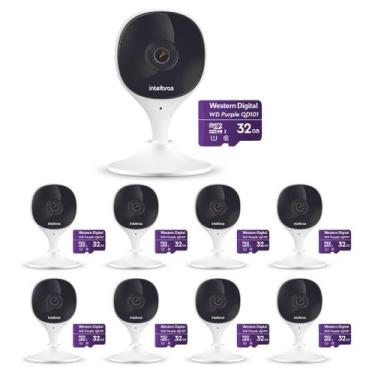 Imagem de Kit 9 Câmeras Wi-Fi Inteligente Com Alarme e Armazenamento em Nuvem + 