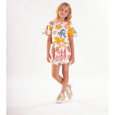 Imagem de Conjunto Curto Lilica Ripilica Blusa Short Flowers Colorido