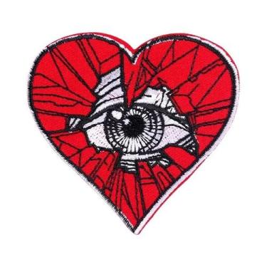 Imagem de Patch Termocolante Bordado Série Horror Eyes Punk Para Costura DIY Em 