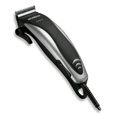 Imagem de Cortador de Cabelos Hair Stylo Mondial Preto e Prata CR-02, 220V