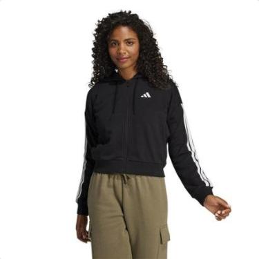 Imagem de Jaqueta Adidas Feminina Moletinho Essentials Três Listras-Feminino