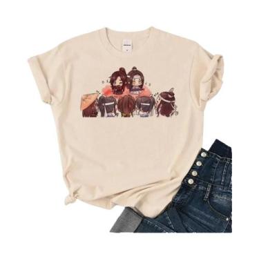 Imagem de Camiseta Feminina Solta Com Gola Redonda Mo Dao Zu Shi, Manga Japonesa