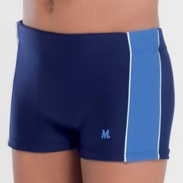 Imagem de Sunga Boxer Lisa Infantil Com Recorte-Masculino