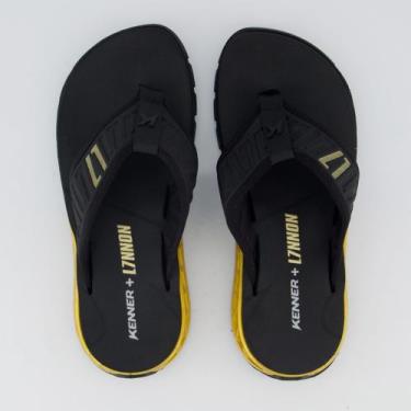 Imagem de Chinelo Kenner Rakka Elite L7 Preto e Dourado, 44-45