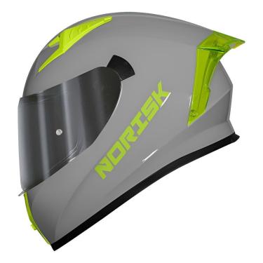 Imagem de Capacete Norisk Flow Monocolor Cinza Brilho-Unissex