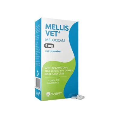 Imagem de Anti-inflamatório Mellis Vet 4mg 10 Comprimidos Cães e Gatos