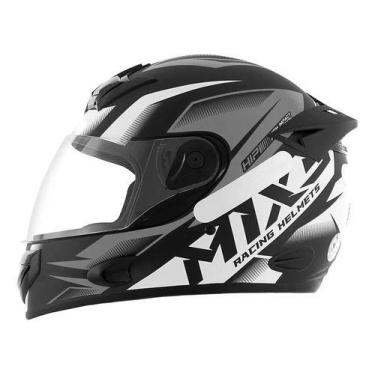 Imagem de Capacete Fechado Para Moto Mixs Mx2 Storm Pro Tork, Cinza fosco