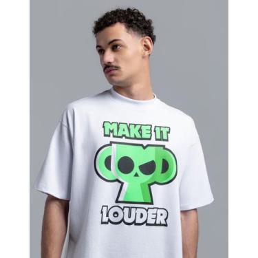 Imagem de Camiseta Oversized Branca Loud X Brawl Stars Tamanho:PPCor:Branca, PP,