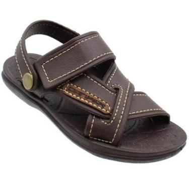 Imagem de Sandália Masculina Infantil Menino Danper Café Papete-Masculino