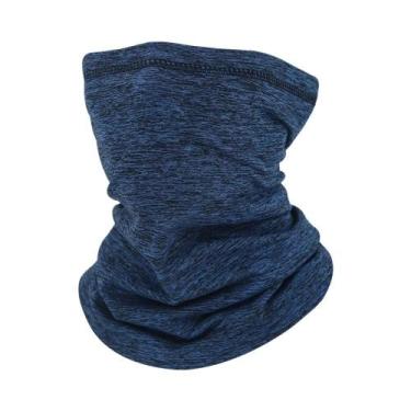 Imagem de Lenço Aquecedor De Pescoço Unissex Para Inverno, Corta-Vento, Elástico
