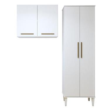 Imagem de Lavanderia Modulada São Gonçalo 1 Armário Multiuso e Armário Aéreo - K