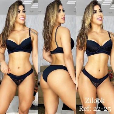 Imagem de Kit só Zilook atacado com 4 conjunto de lingerie de luxo (Sutiã e calc