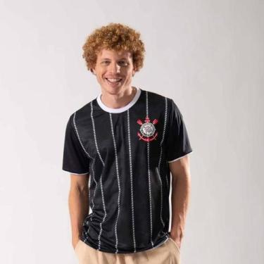 Imagem de Camisa Corinthians Corinto Preta - Braziline, EEG