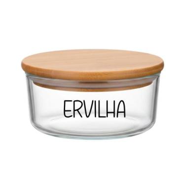Imagem de Pote Hermético Redondo Vidro (630 ml) Ervilha - Casa Vitá, Ervilha