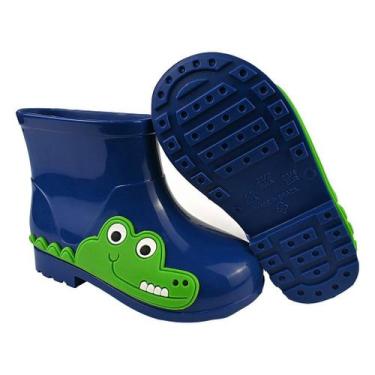 Imagem de Galocha Infantil Bota de Chuva Antiderrapante Leve Confortável Dia a D