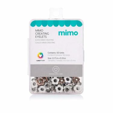 Imagem de Ilhós Mimo Creating - Flor - Branco - 5 mm - 50 Unids