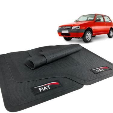 Imagem de Jogo Tapete Uno 1984 a 2006 Borracha com logo Fiat