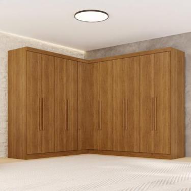Imagem de Guarda-roupa de Canto Modulado 11 Portas 4 Gavetas Espanha - Sallêto M