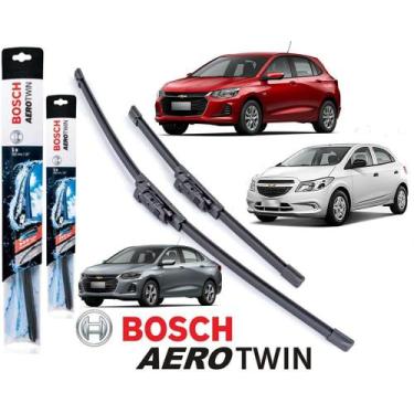 Imagem de Par Palheta do Limpador de Parabrisa Originial Bosch Aero Twin GM Onix