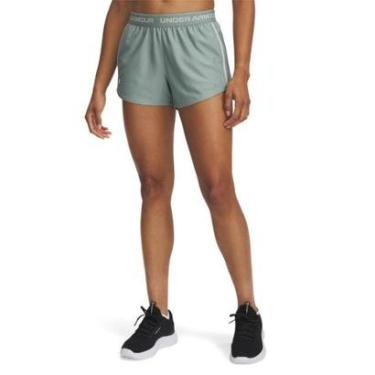 Imagem de Shorts de Treino Under Armour Tech Play Up Feminino G Verde-Feminino
