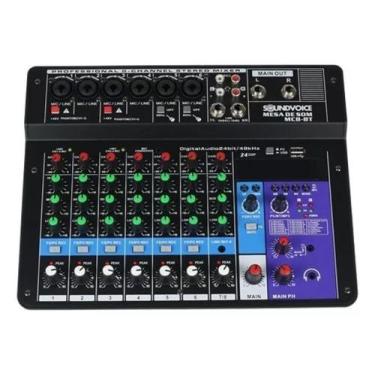 Imagem de Mesa De Som Soundvoice Mc8-bt Com 8 Canais Bluetooth/bivolt