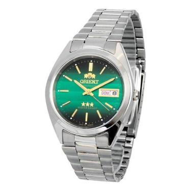 Imagem de Relogio orient automatico verde metal prata 469wa3f e1sx