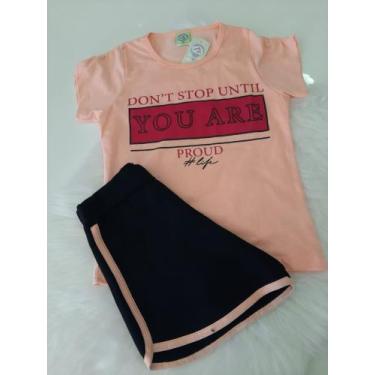 Imagem de Conjunto Infantil - Short e Camiseta TAM10 - Sonho Alto