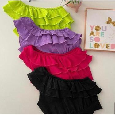 Imagem de Kit 4 peças top jovem - Moda alfaiataria 