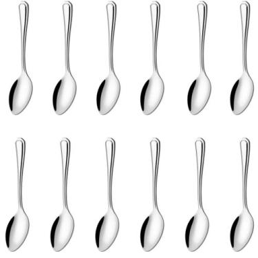 Imagem de Jogo de 12 Colheres Utensílio de Cozinha Talher para Restaurante Refei