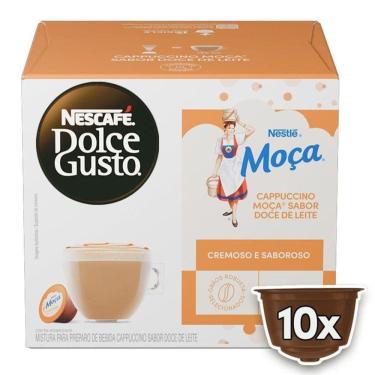 Imagem de Cápsulas de Café Cappuccino Moça Doce de Leite Nescafé Dolce Gusto Caixa 10 Unidades