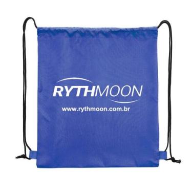 Imagem de Mochila Sacola Em Nylon Para Acessórios Sacochila Rythmoon, Azul