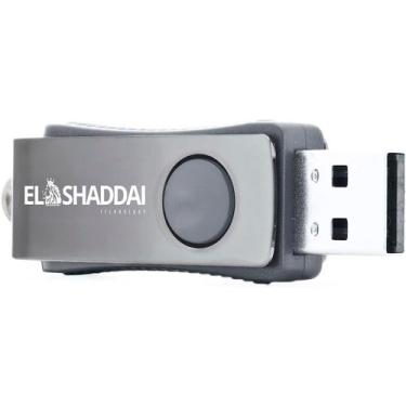 Imagem de Pen Drive 64GB Flash Drive USB 2.0 Cinza - El Shaddai