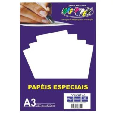 Imagem de Papel Couche Branco A3 170g 50fls - Off Paper