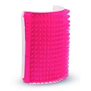 Imagem de Brinquedo Truqys Escova Coçadinha para Gatos - Truqys Pets, Rosa