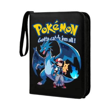 Imagem de Fichário Com Zíper Charizard Pokémon Para 400 Cartas De Jogo, Protetor