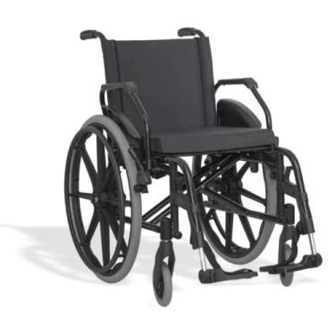 Imagem de Cadeira De Rodas Ke Ortobras Original Com Almofada Dobrável, Preto, 40