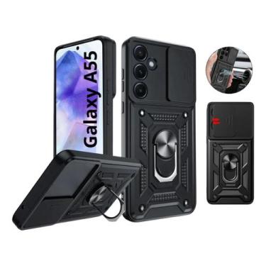Imagem de Capa Capinha Armor Militar Galaxy A55 5g Anti Impacto Proteção De Câme