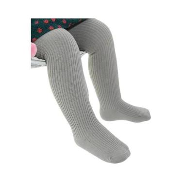 Imagem de Leggings De Inverno Para Bebês Meninas Com Forro De Fleece Listrado, M