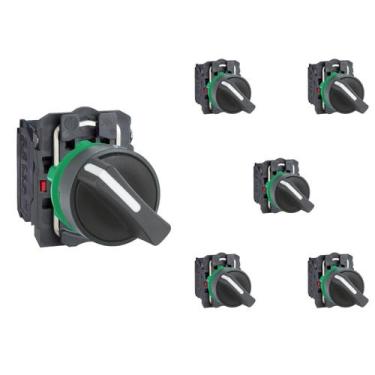 Imagem de 6 Chave Seletora Schneider XB5AD25 2 Posições Industrial